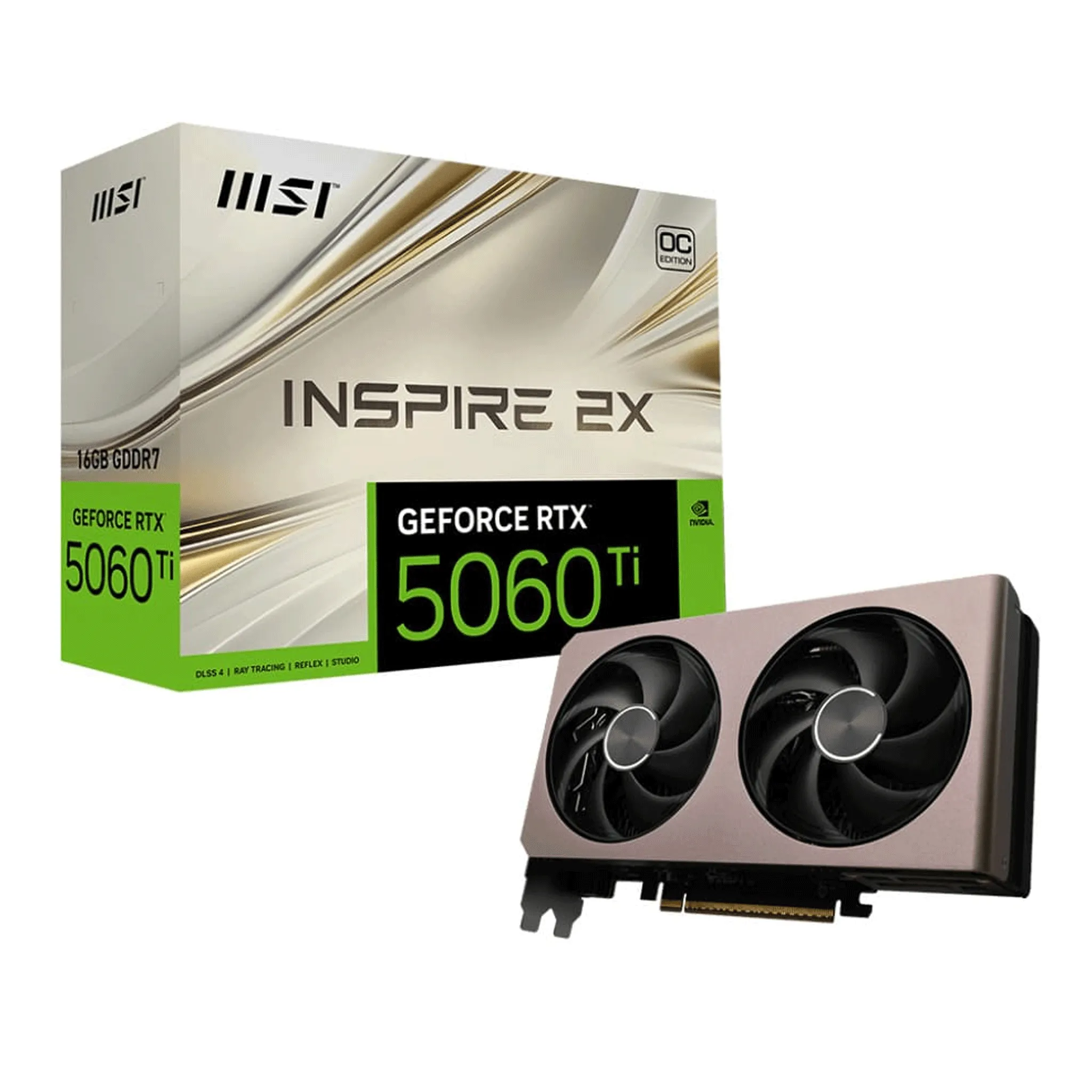 Card màn hình MSI GeForce RTX 5060 Ti 16G INSPIRE 2X OC